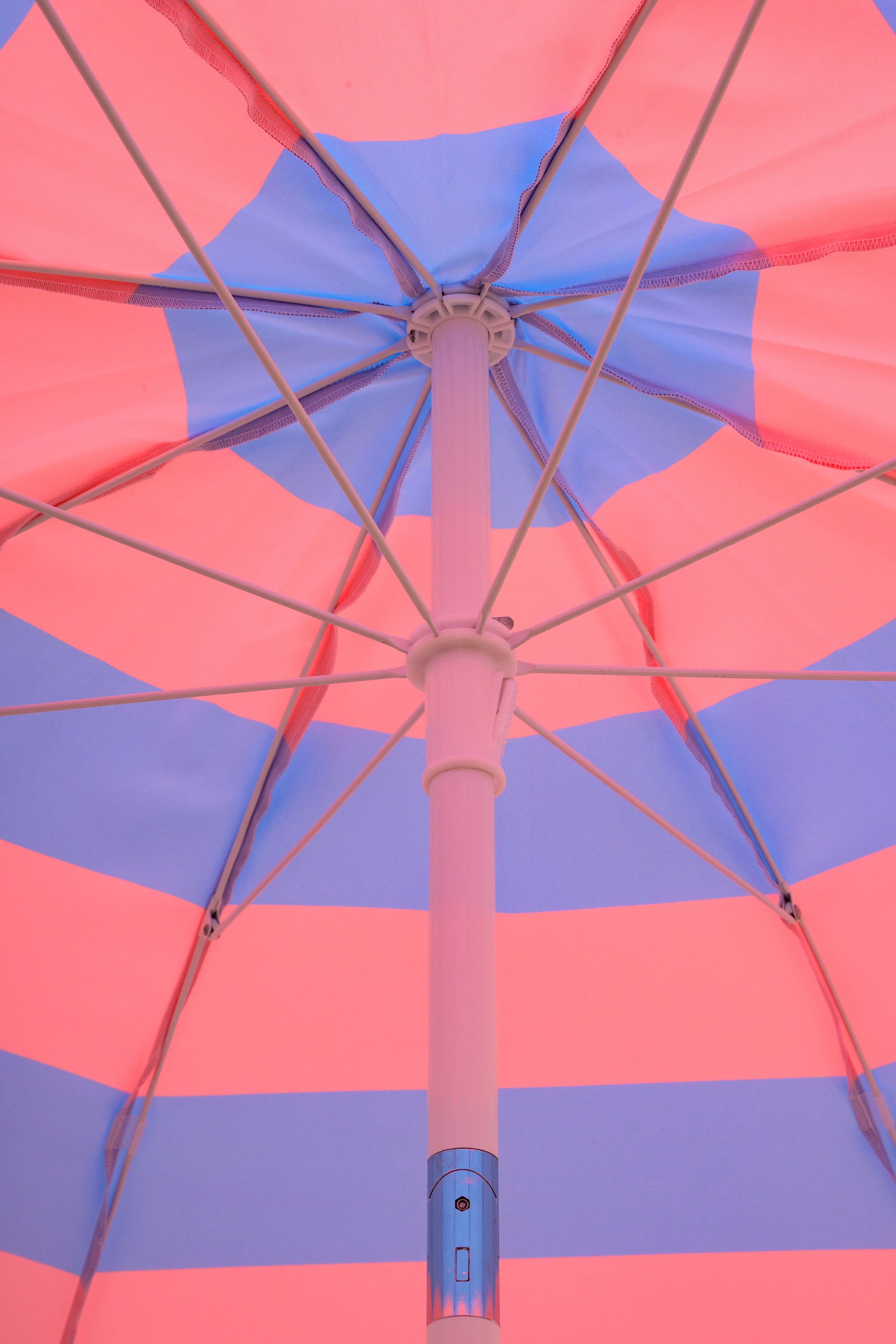 Parallel Palms 2.25 Umbrella - Blue/Pink